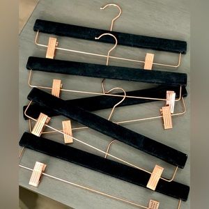 Velvet Dress Pants Hangers with clips (5)